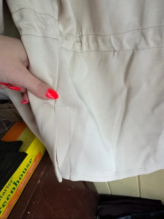 Cotton On Women’s Light Beige Half-Zip Pullover - Picture 5 of 5